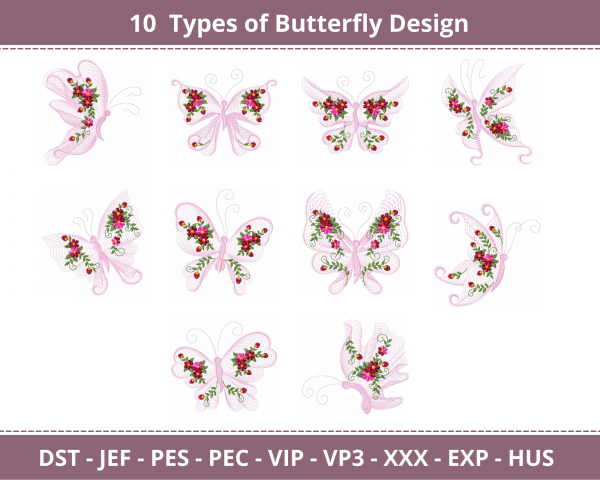 Butterfly Machine Embroidery Designs
