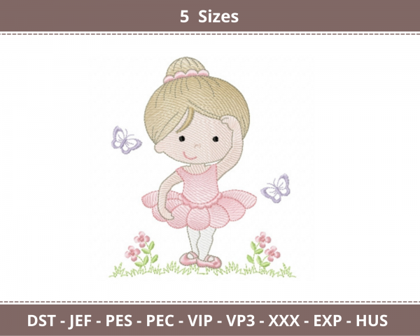 Baby Girl Machine Embroidery Designs-5 Sizes-instant download
