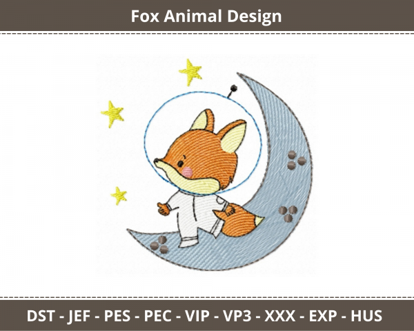 Fox Animal Machine Embroidery Designs
