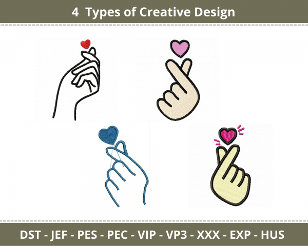 Creative Machine Embroidery Designs-1 Size-4 Types-instant download