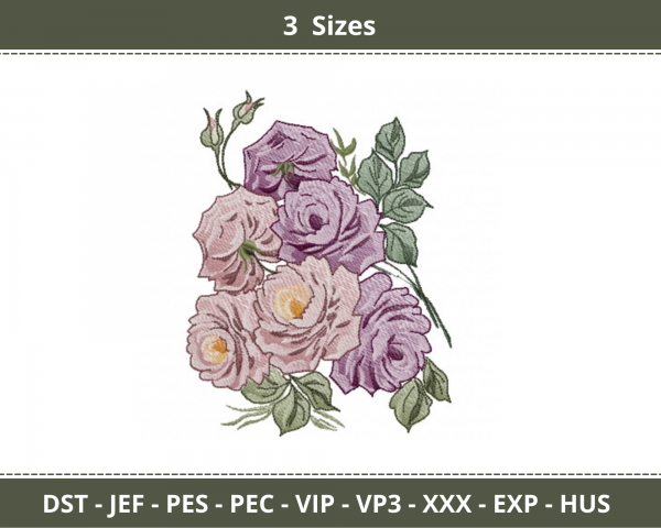 Creative Flower Machine Embroidery Designs-3 Sizes-instant download