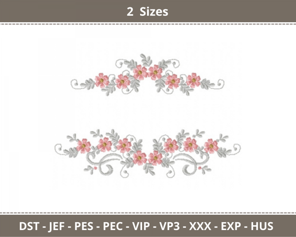 Creative Flower Machine Embroidery Designs-2 Sizes-instant download