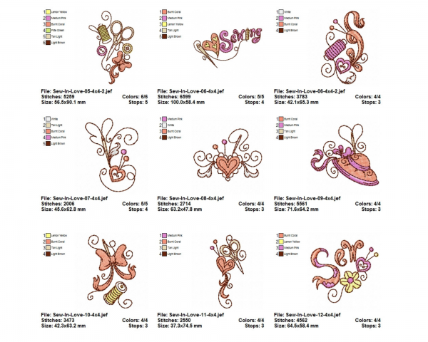 Creative Machine Embroidery Designs-1 Size-18 Types-instant download