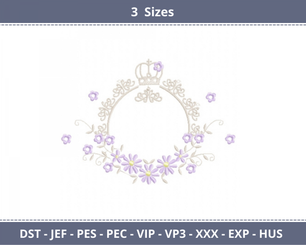 Creative Frame Machine Embroidery Designs-3 Sizes-instant download