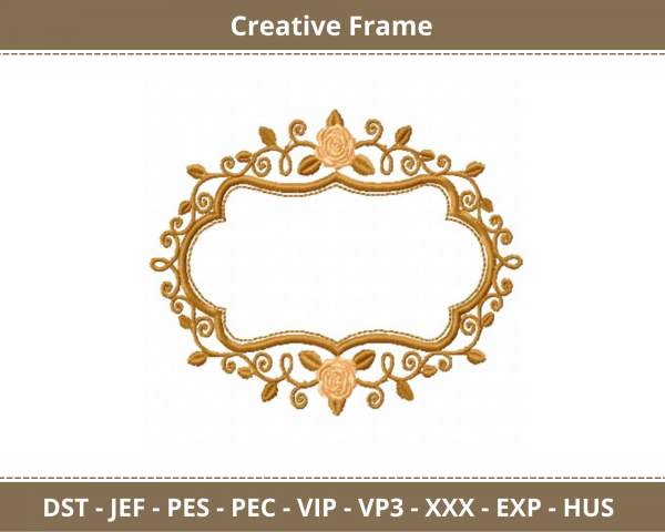 Creative Frame Machine Embroidery Designs
