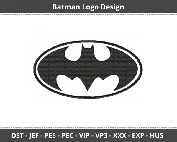 Batman Logo Machine Embroidery Designs