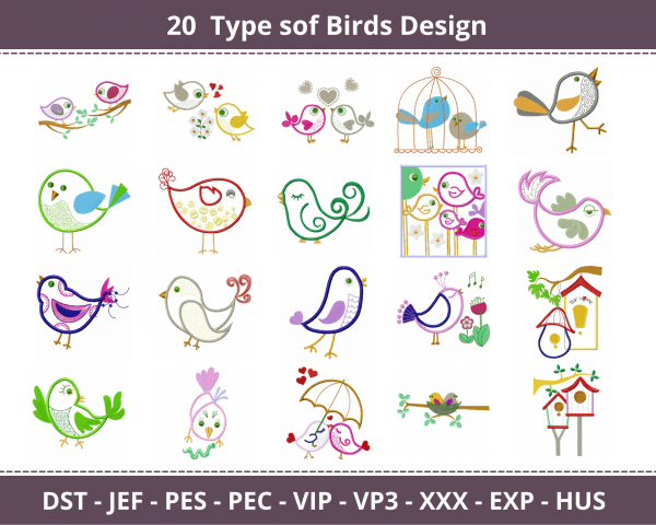 Little Bird Machine Embroidery Designs