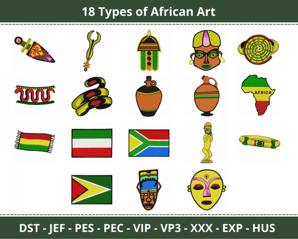 African Art Machine Embroidery Designs