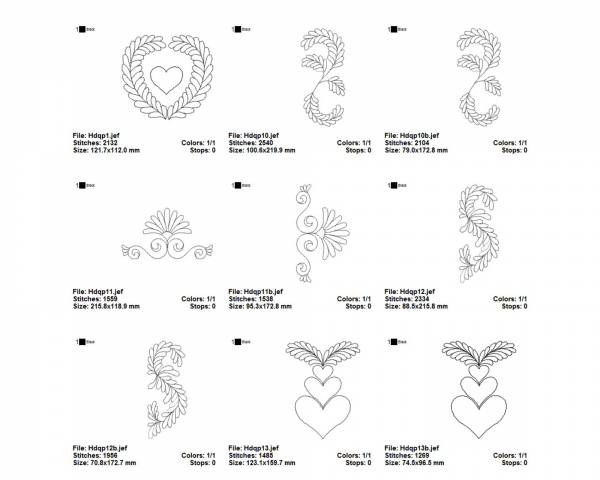 Creative Machine Embroidery Designs-2 Sizes-25 Types-instant download