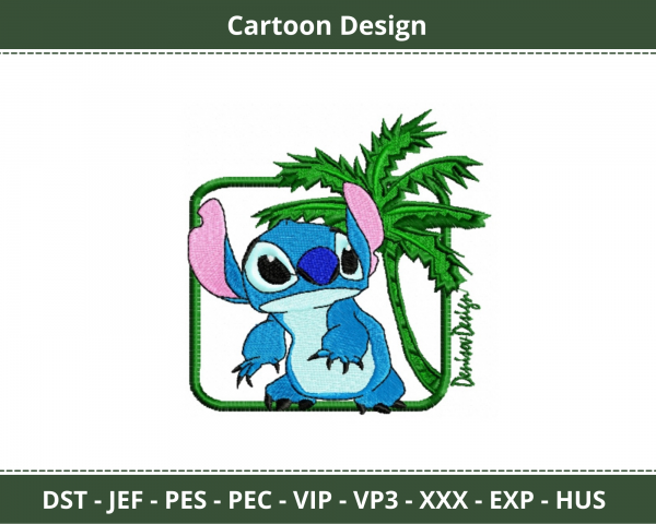 Cartoon Machine Embroidery Designs-1 Size-instant download