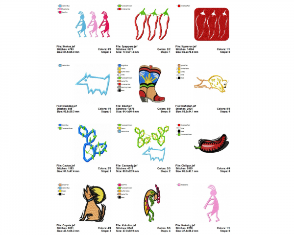 Creative Machine Embroidery Designs-1 Size-22 Types-instant download