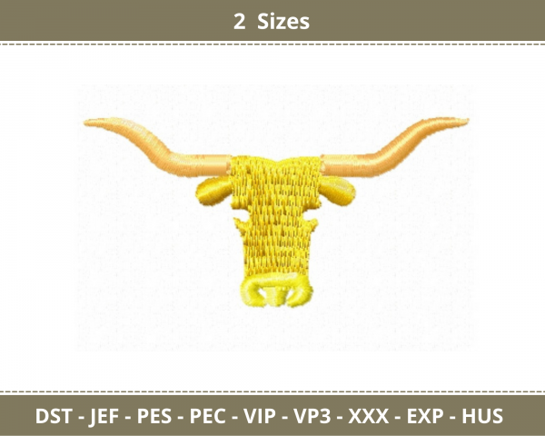 Ox Machine Embroidery Designs-2 Sizes-instant download
