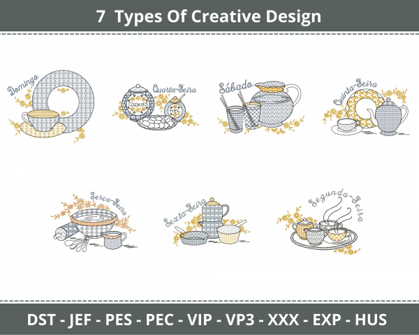Creative Machine Embroidery Designs-1 Size-7 Types-instant download