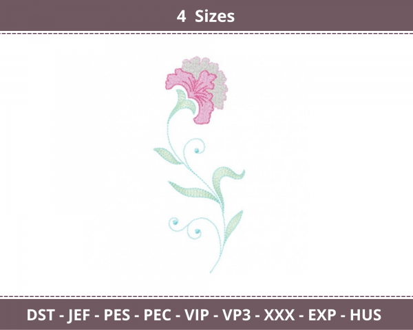 Creative flower Machine Embroidery Designs-4 Sizes-instant download