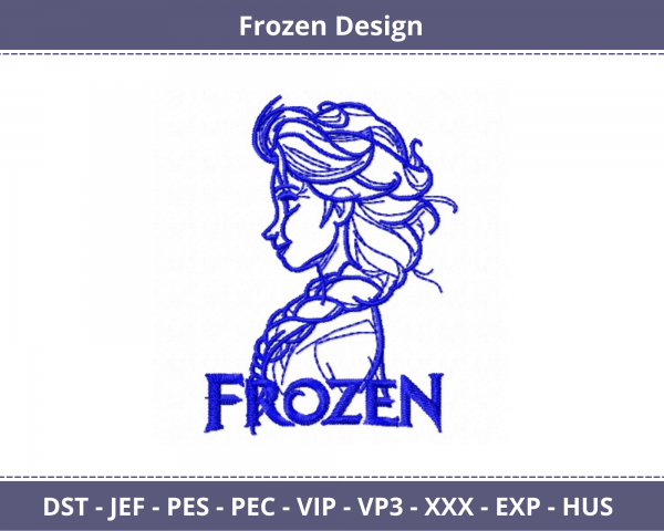 Frozen Princess Machine Embroidery Designs