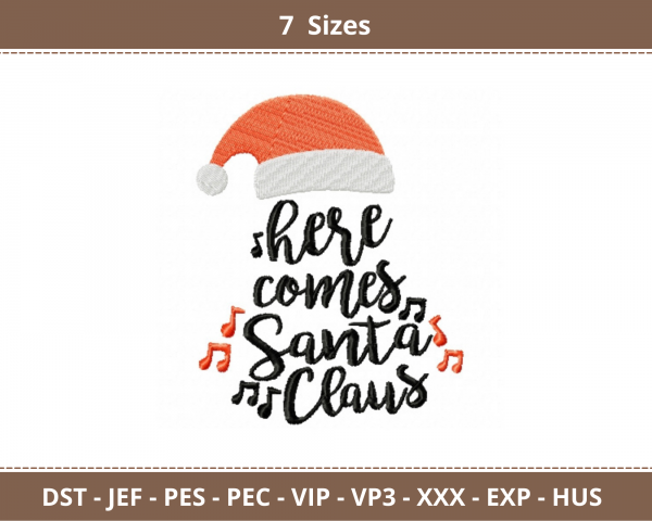 Here Comes Santa Clause Machine Embroidery Designs