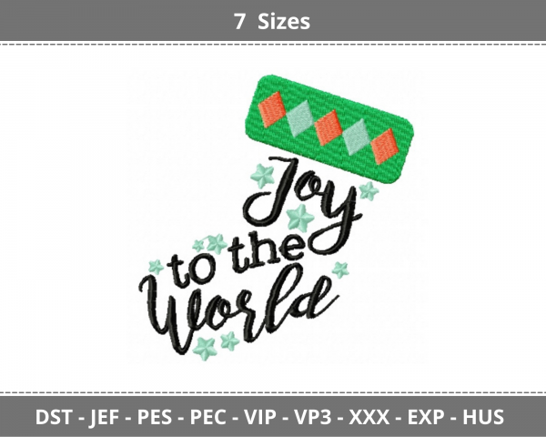 Joy of the World Machine Embroidery Designs-7 Sizes-instant download