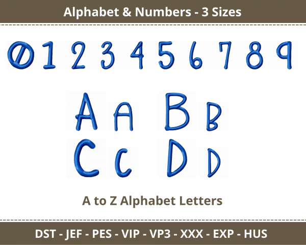 Strawberry Alphabet & Numbers Machine Embroidery Designs