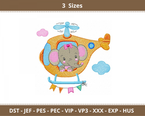 Baby Elephant Machine Embroidery Designs