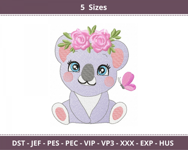 Baby Animal Machine Embroidery Designs-5 Sizes-instant download