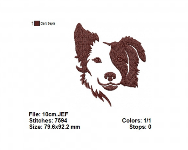 Dog Machine Embroidery Designs-1 Size-instant download