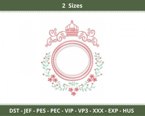 Frame Machine Embroidery Designs-2 Sizes-instant download
