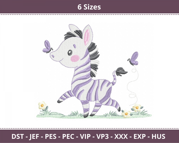 Crazy Donkey Machine Embroidery Designs-6 Sizes-instant download