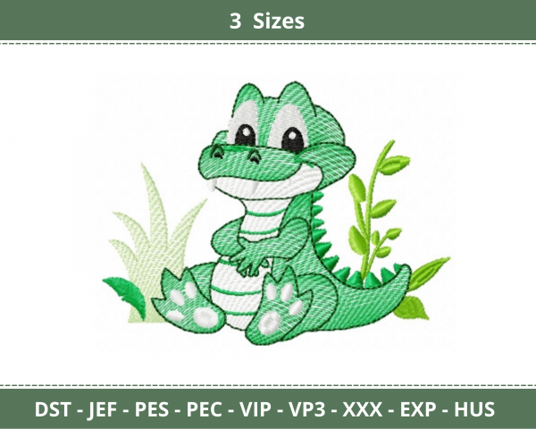 Baby Dinosaur Machine Embroidery Designs
