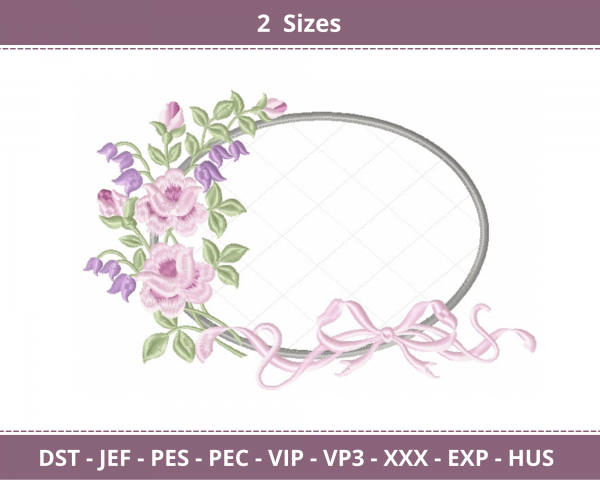 Creative Frame Machine Embroidery Designs-2 Sizes-instant download