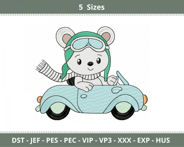Cartoon Machine Embroidery Designs-5 Sizes-instant download