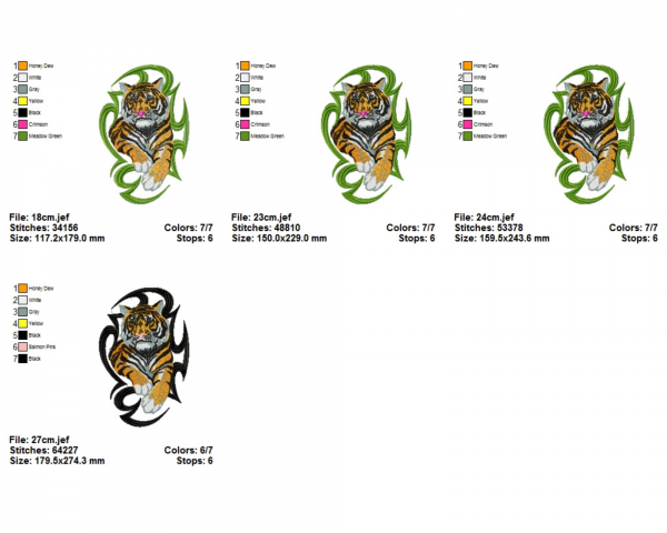 Animal Machine Embroidery Designs-4 Sizes-instant download