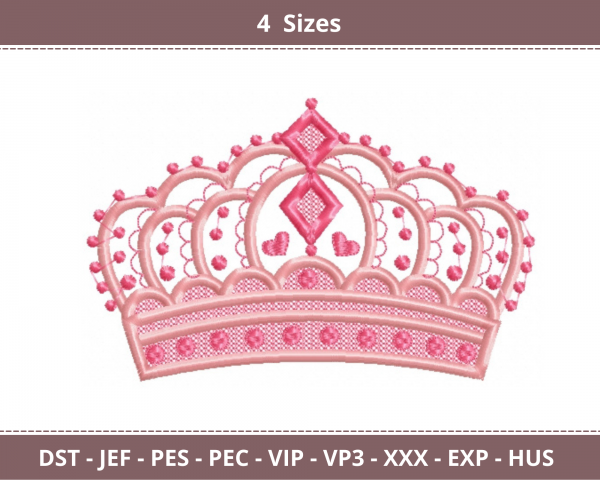Crown Machine Embroidery Designs
