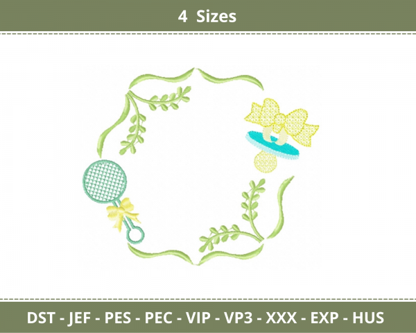 Creative Frame Machine Embroidery Designs-4 Sizes-instant download