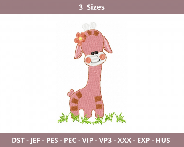 Baby Animal Machine Embroidery Designs-3 Sizes-instant download