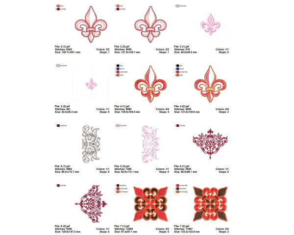 Creative Machine Embroidery Designs-2 Sizes-14 Types-instant download