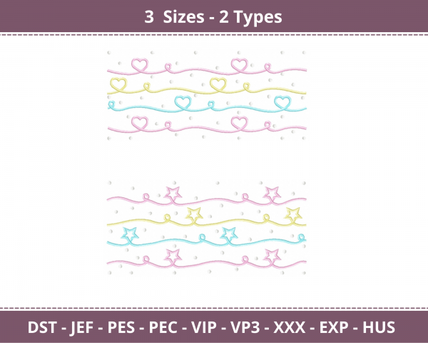 Creative Machine Embroidery Designs-3 Sizes-2 Types-instant download