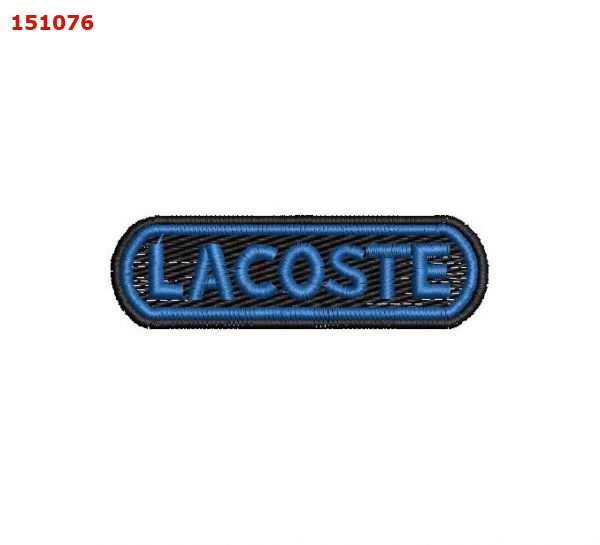 En god ven oversøisk Huddle LACOSTE Logo Embroidery design