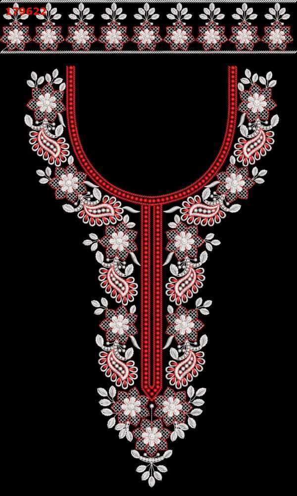 letest beautiful neck design WITH BORDER