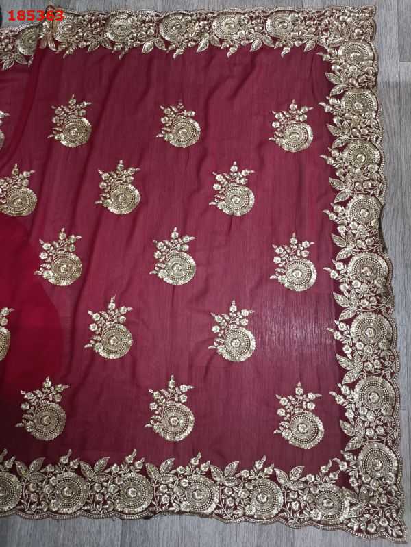 c pallu saree embroidery design