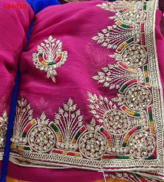 saree c pallu embroidery design
