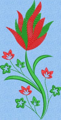 Flower butta Cushions  embroidary design