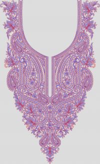Chain neck embroidary design