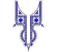 African's Men Neck Embroidery Design