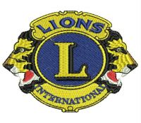 LIONS CLUB Logo  Embroidery design 