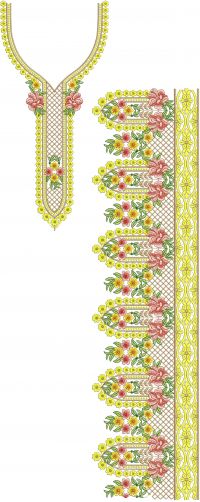 suit embroidery design