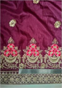 coding pallu skirt embroidery design