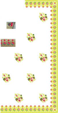 malti saree embroidery design