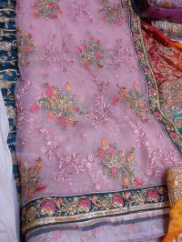 net consept saree embroidery design