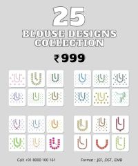 25 South indian blouse design pack vol-2