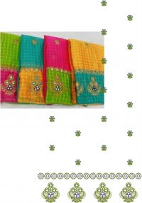 Saree  Pallu Skirt Embroidery desing
